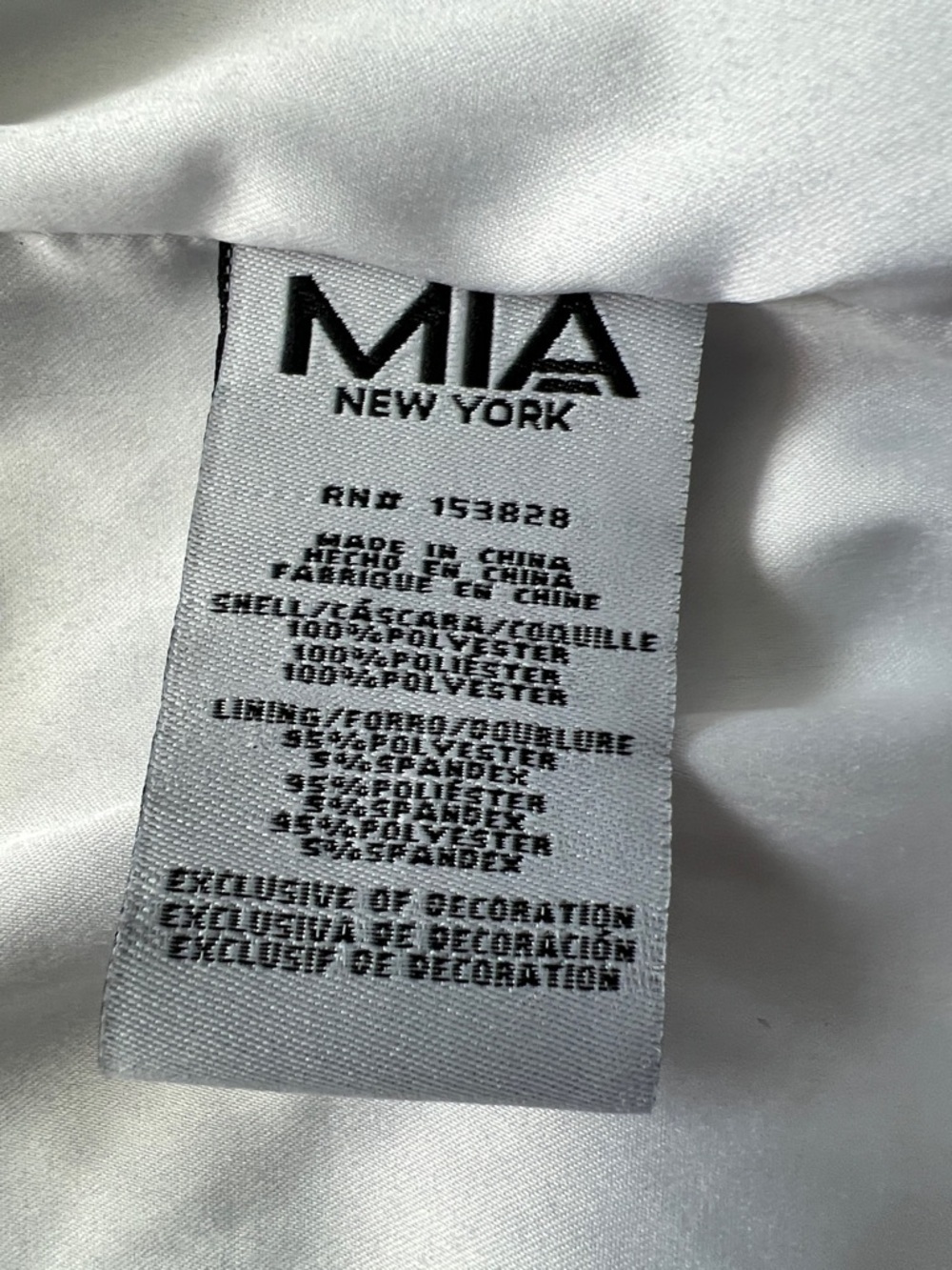 MIA New York White Holographic Iridescent Sequin Sparkle Bomber Jacket - Size L - Picture 9 of 11
